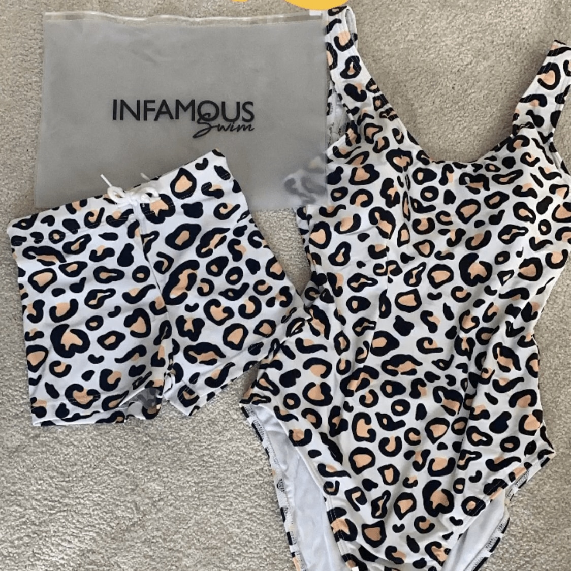 Eva Longoria leopard bathing suit