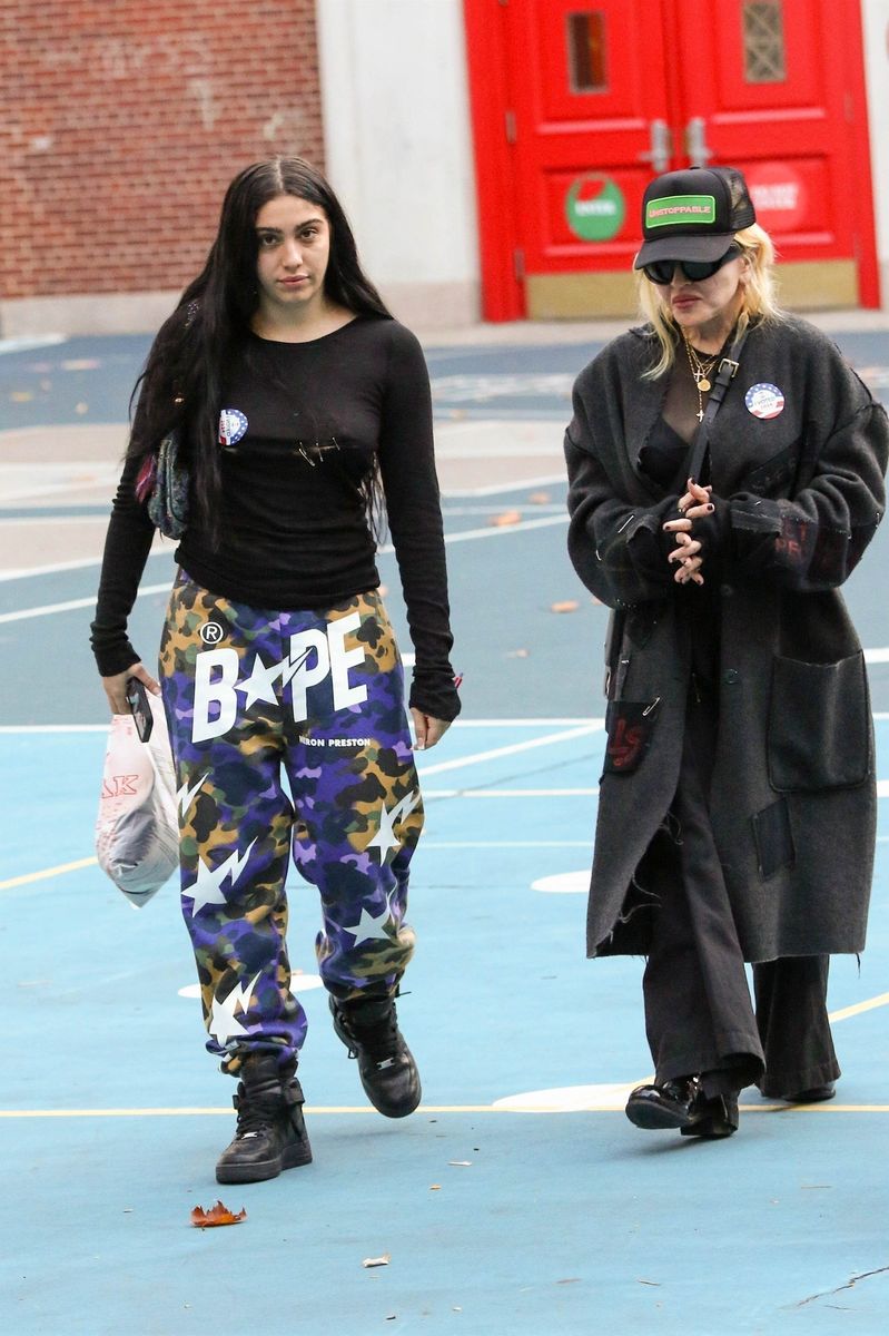 
Pop superstar Madonna and her daughter Lourdes are seen casting their vote with friends on Election Day in New York City. 