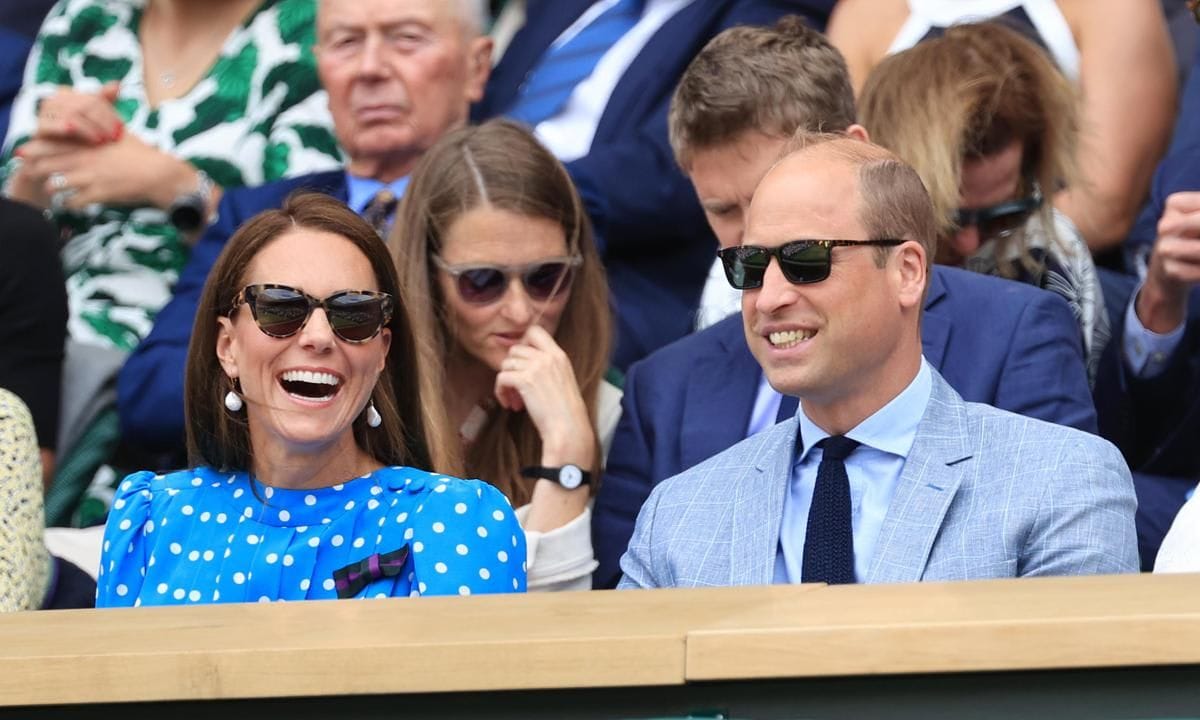 The Duchess laughed next to her husband.