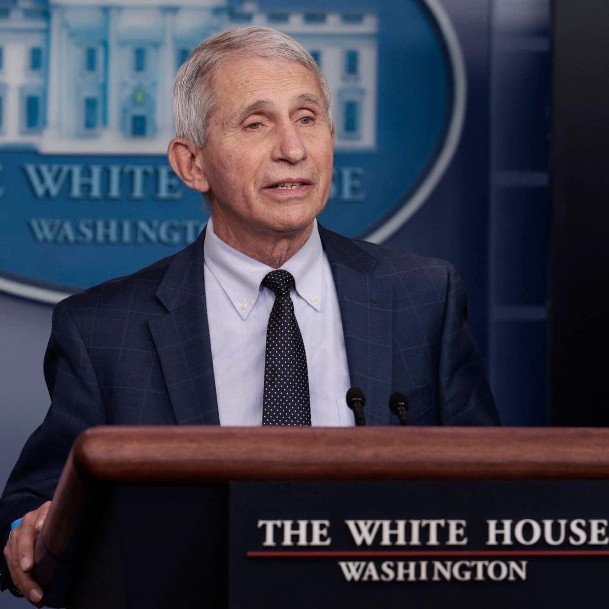 Jen Psaki Is Joined By Dr. Fauci For White House Press Briefing