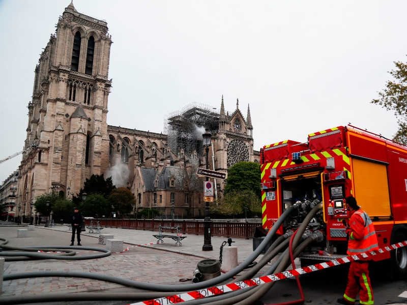 Notre Dame Cathedral after fire