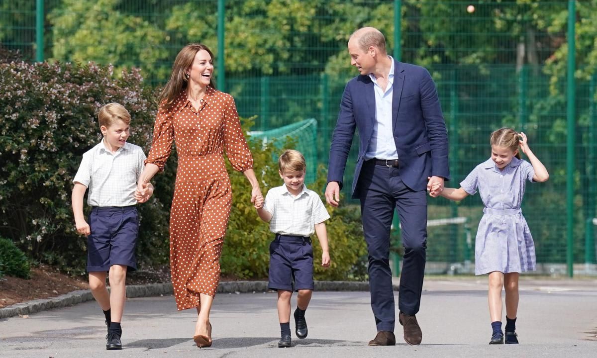 The Cambridge children attended the settling in afternoon at Lambrook School on Sept. 7, 2022.