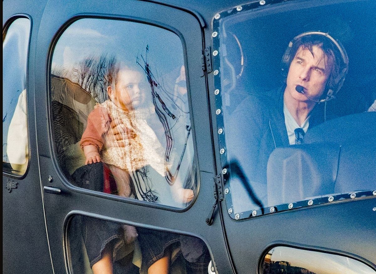 Tom Cruise takes flight—this time with a baby in tow