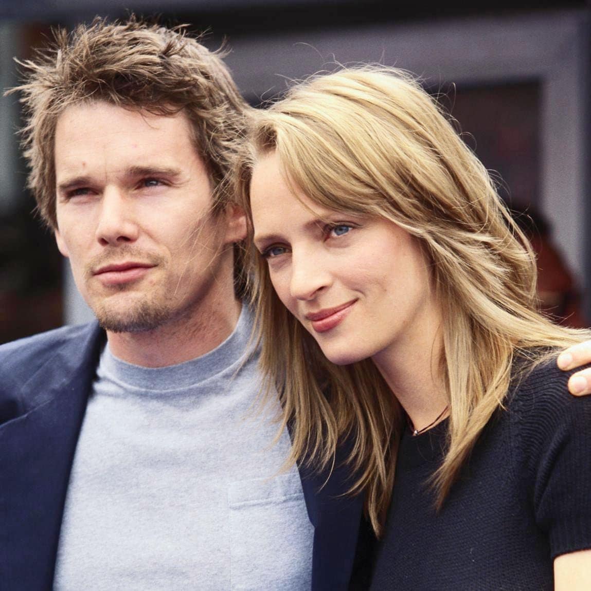 Ethan Hawke and Uma Thurman at Cannes Film Festival 2001