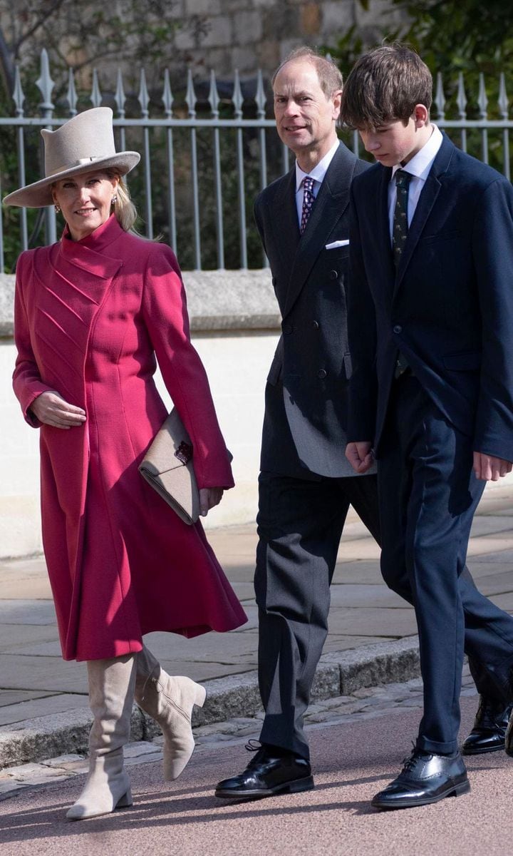 The Duke and Duchess of Edinburgh were joined by their son James, Earl of Wessex. Noticeably absent was their daughter Lady Louise Windsor.