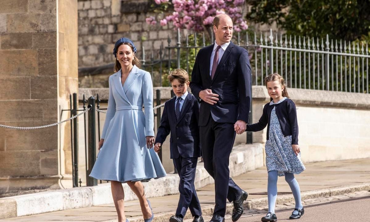 The British Royal Family Attend Easter Service