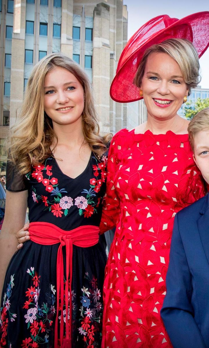 Queen Mathilde and Princess Elisabeth of Belgium