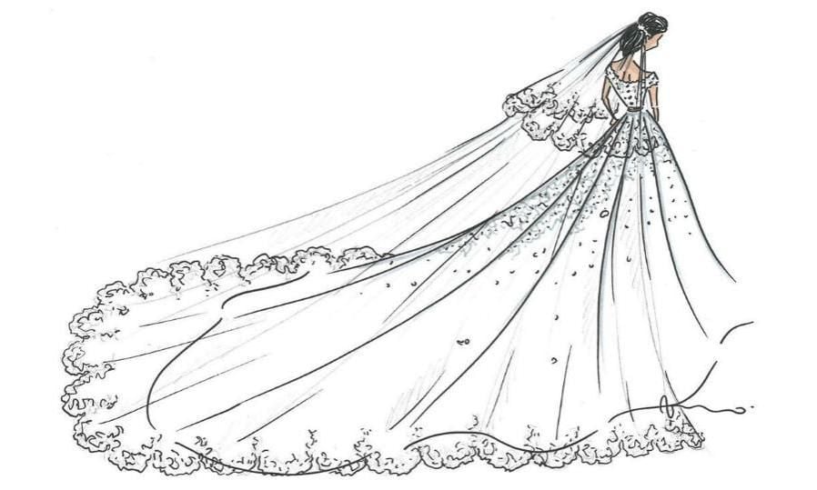 Marie Chevallier royal wedding dress