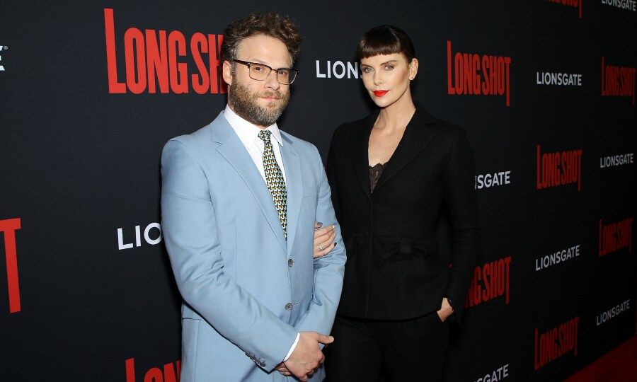 Seth Rogen and Charlize Theron