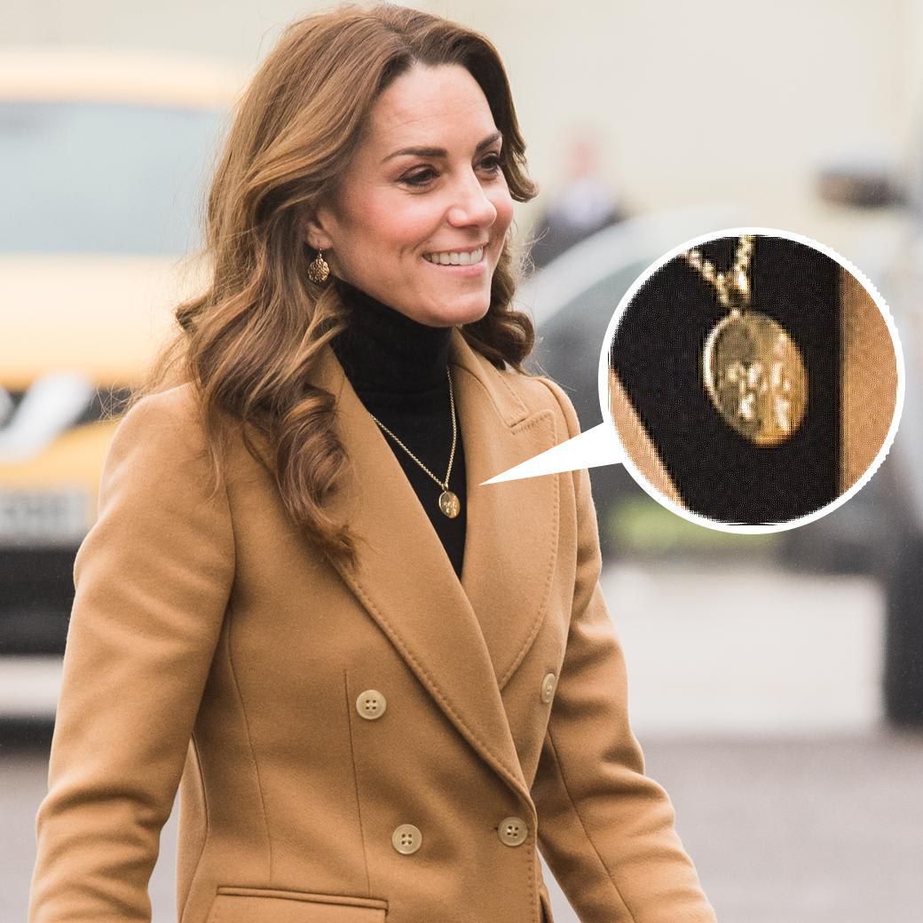 Kate Middleton wore a necklace featuring her children's initials
