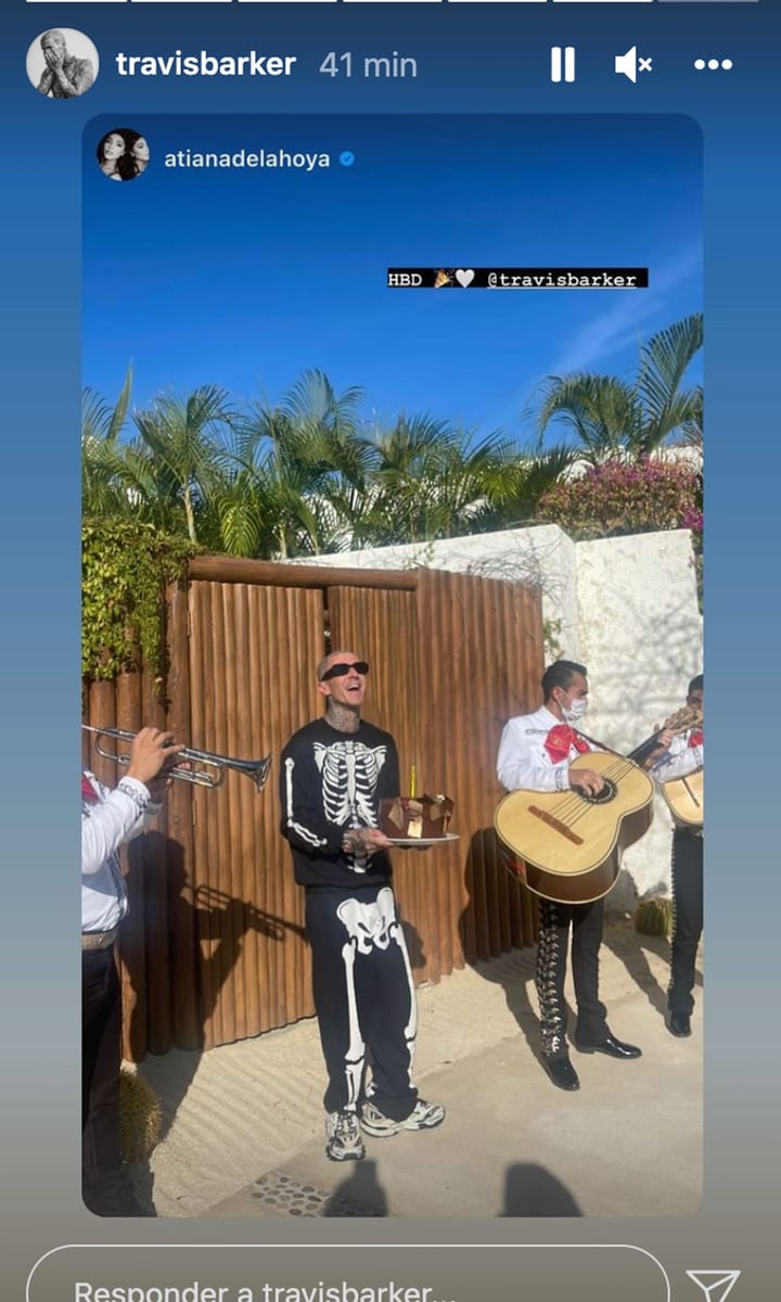 Travis Baker celebrates his Bday in Mexico