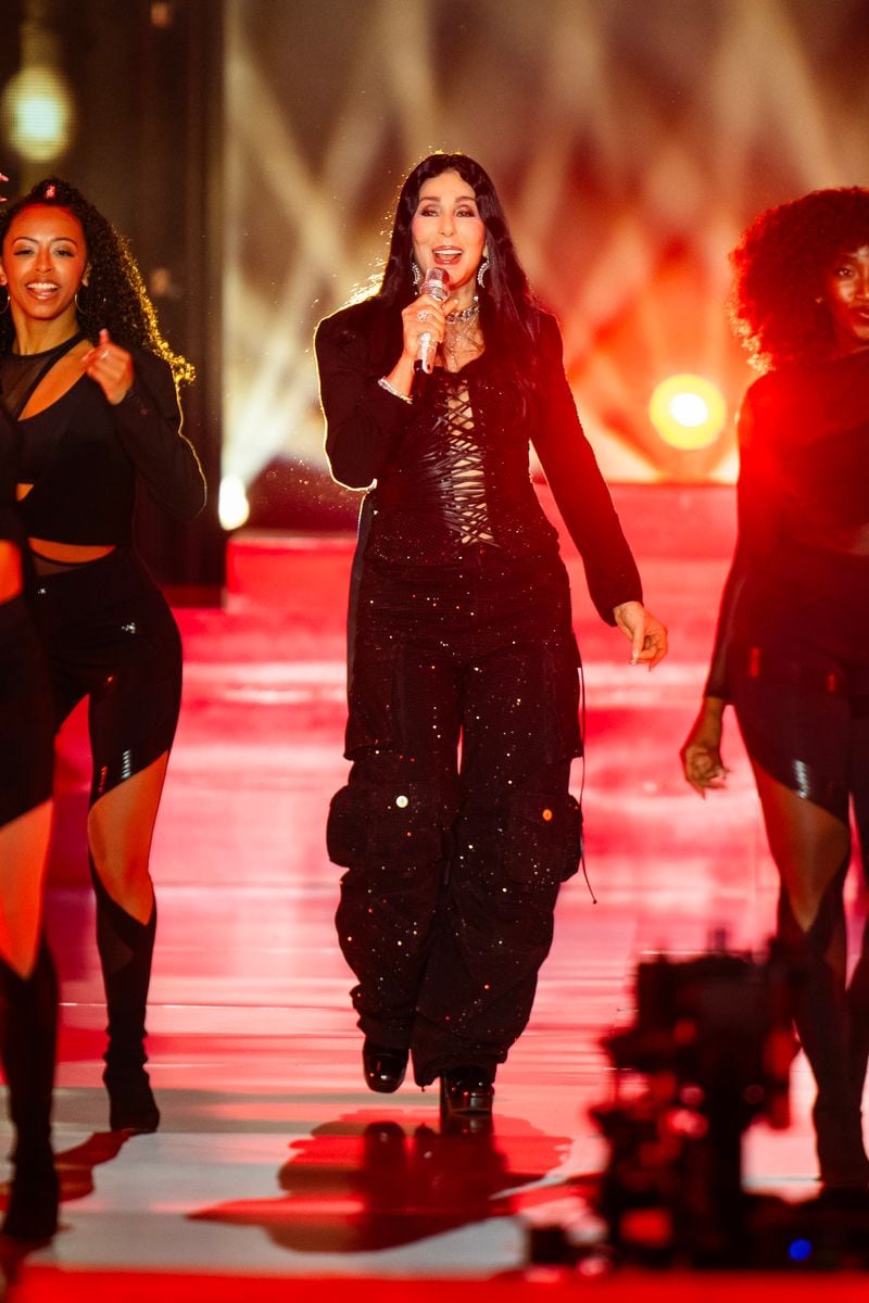 Cher performs during the Victoria's Secret Fashion Show 2024 