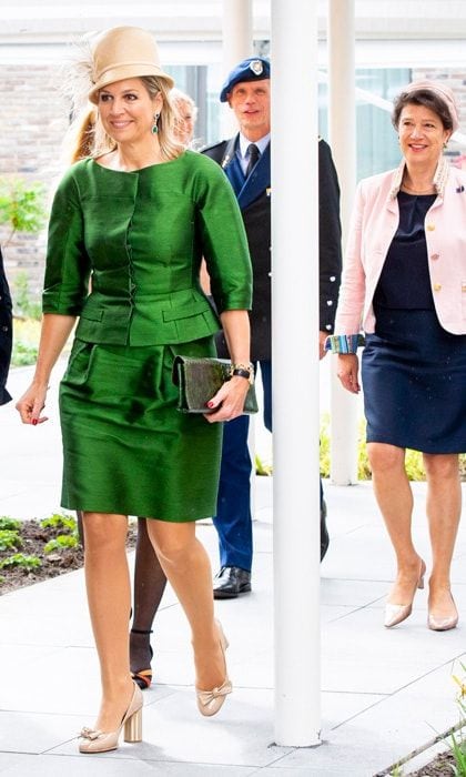 queen maxima green outfit