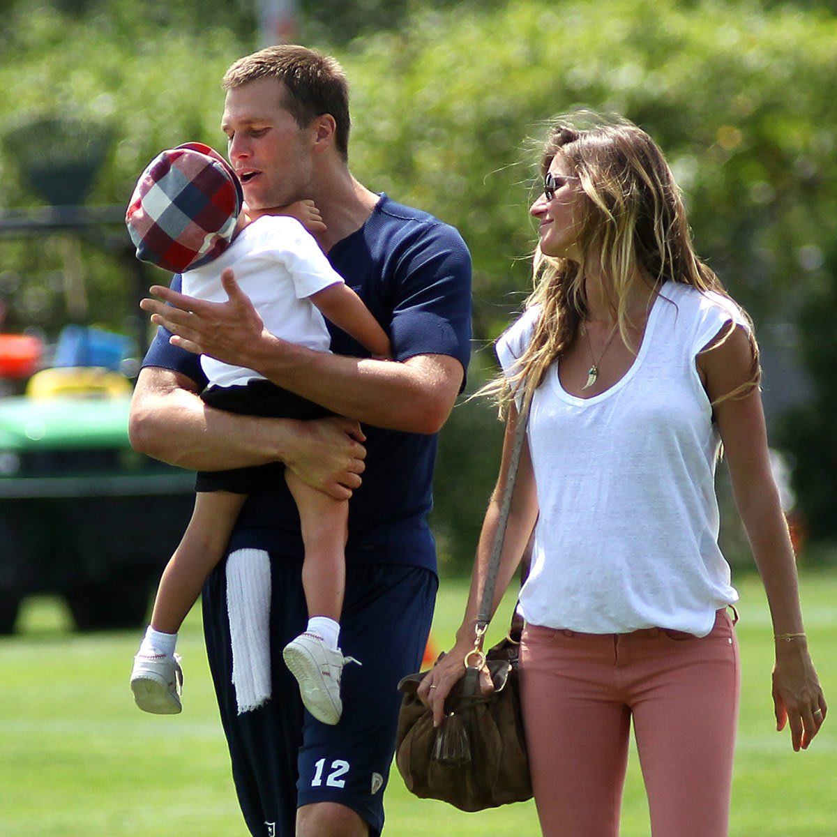 Tom Brady's Family Visits N.E. Patriots Training Camp