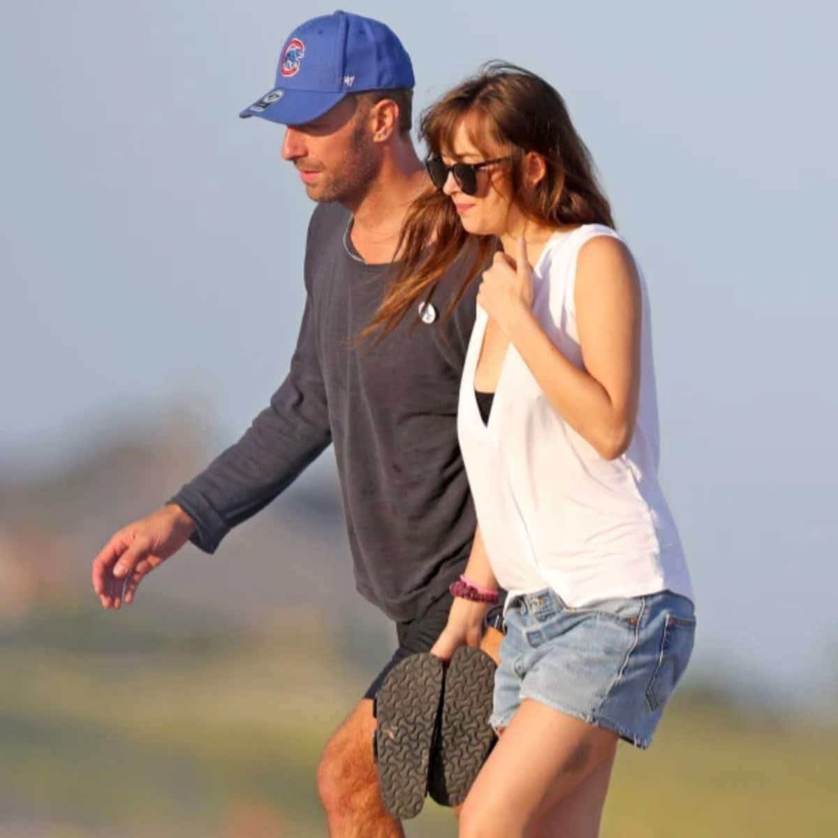 Chris Martin and Dakota Johnson