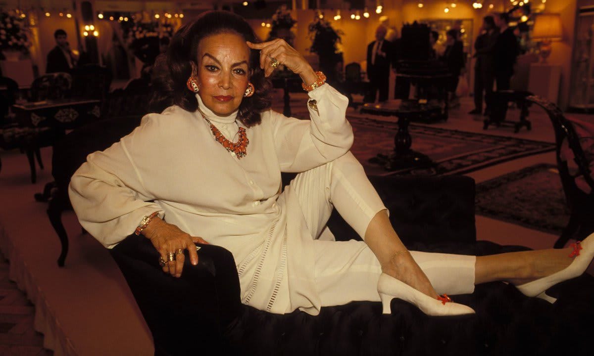 Maria Felix Sells Her Furniture On Her Collection To Napoleon Iii In Paris, France On June 05, 1990.