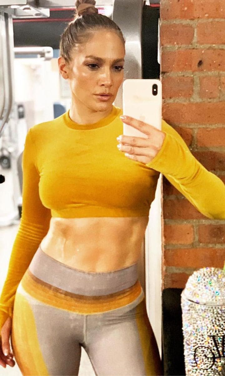 Jennifer Lopez at the gym