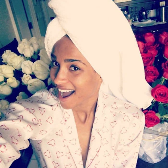 <a href="https://us.hellomagazine.com/tags/1/ciara/"><strong>Ciara</strong></a> was looking rosy in this bare-faced selfie.
Photo: Instagram/@ciara