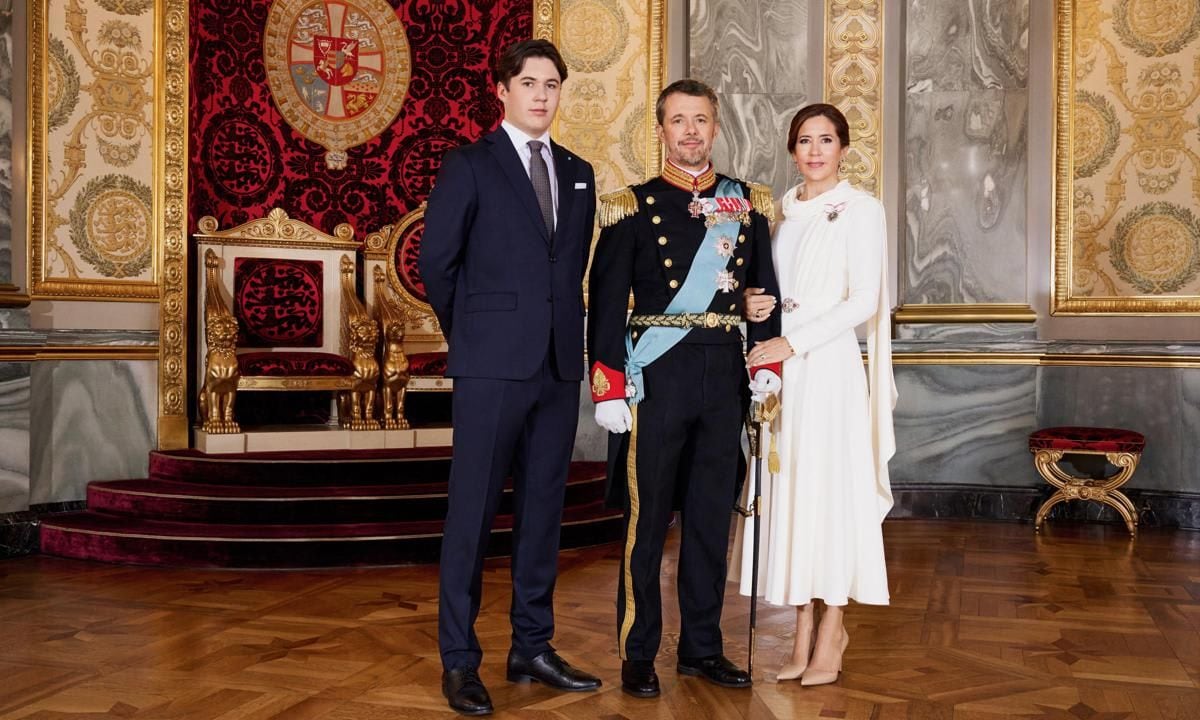 Crown Prince Christian is acting as regent while his father King Frederik is away in Poland