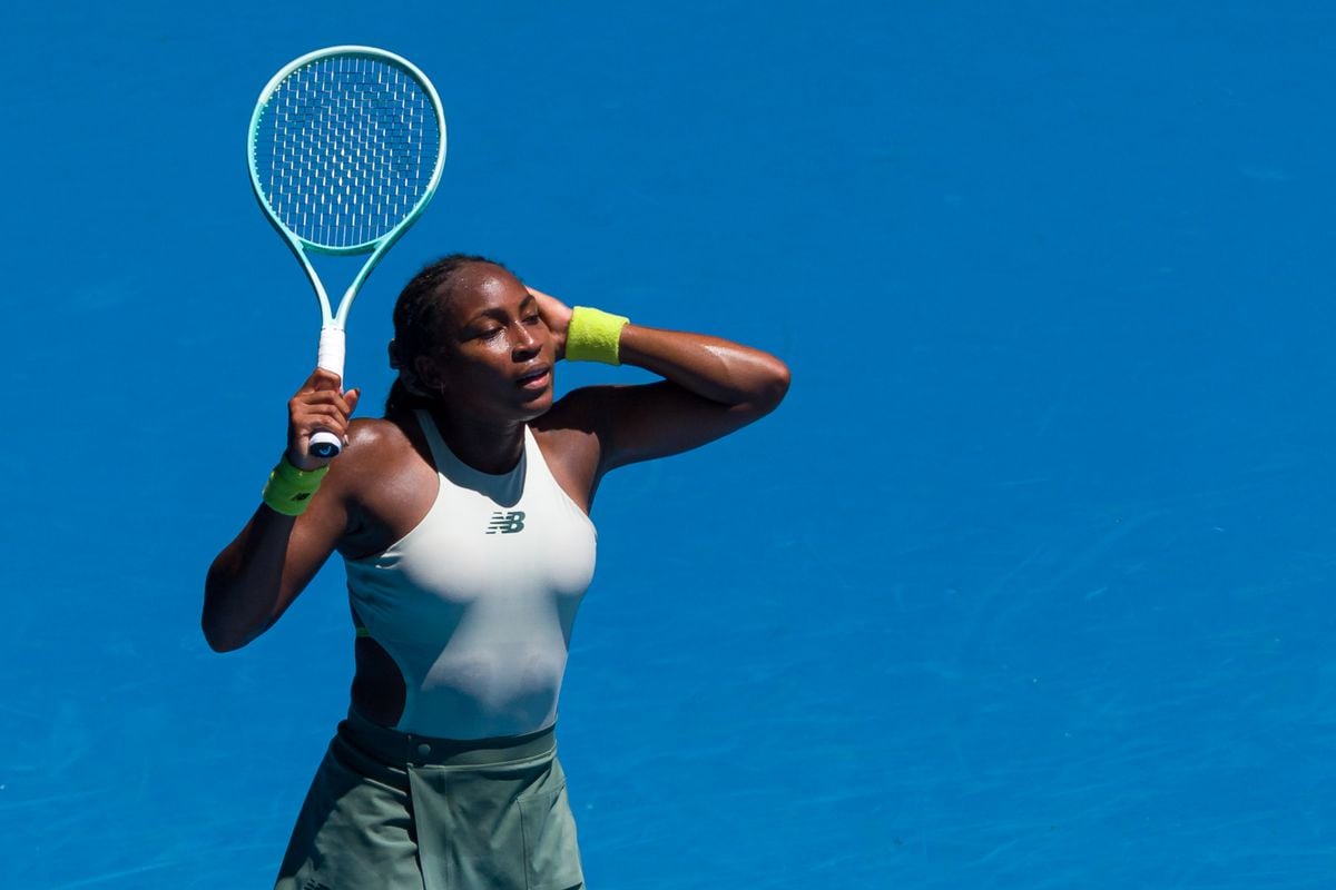 Coco Gauff at the Australian Open, her first major tournament of the year