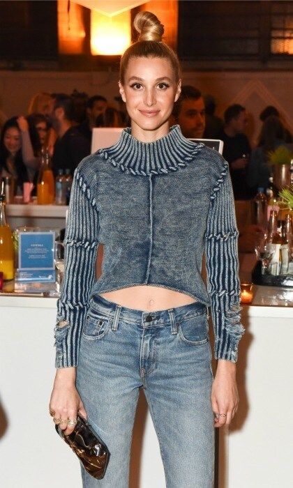 September 14: Whitney Port looked chic as she attended the Eating Things & Doing Things with Bon Appetit and Outdoor Voices event sponsored by Brizo and smartwater sparkling in NYC.
Photo: Zach Hilty/BFA