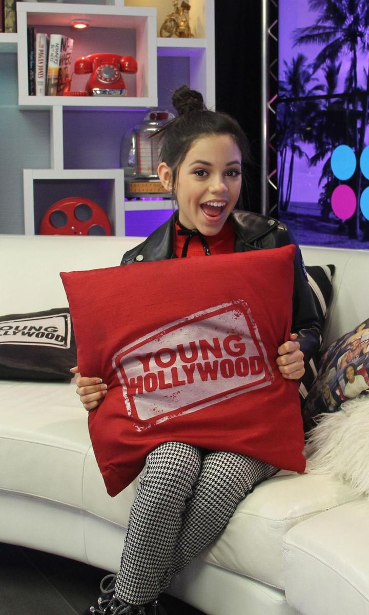 Jenna Ortega Visits Young Hollywood Studio