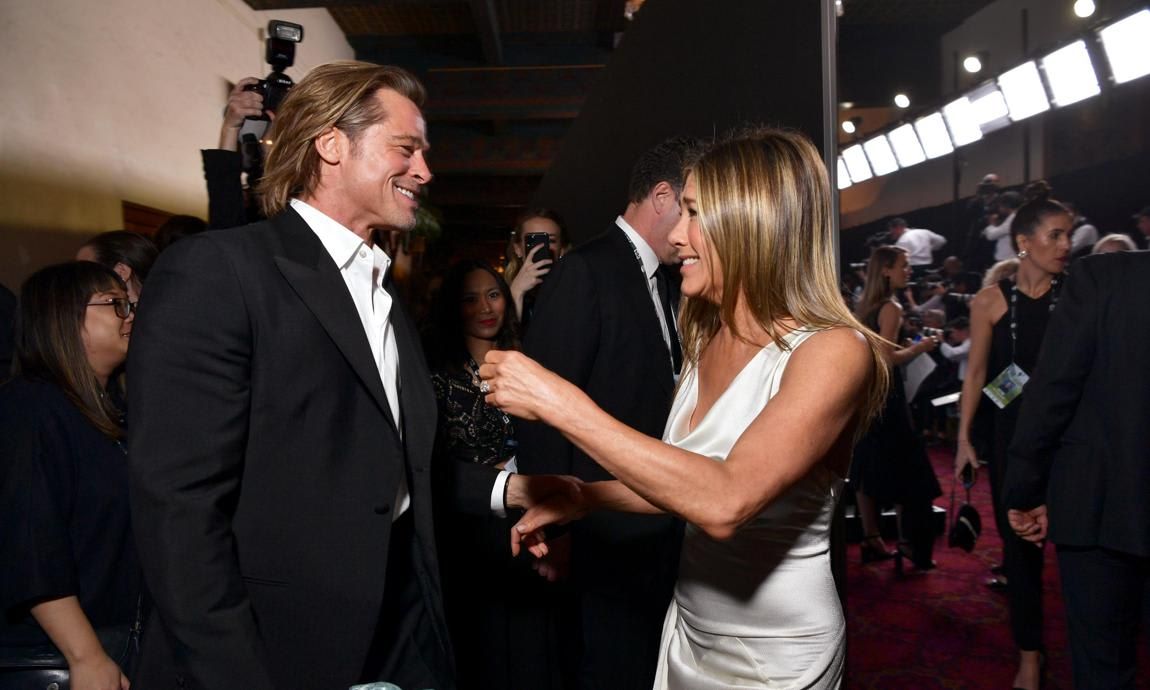 Brad Pitt and Jennifer Aniston at the SAG Awards