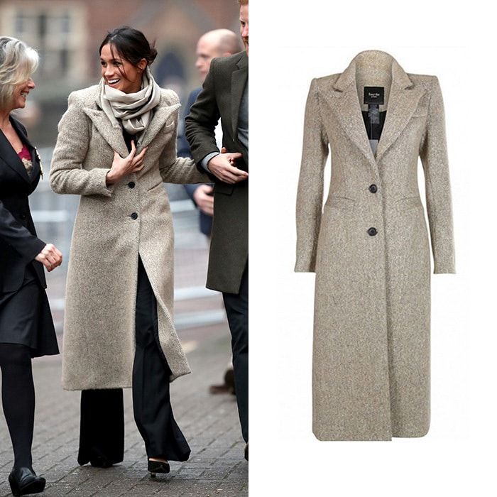 Meghan kicked off 2018 in style, when she joined Prince Harry in Brixton, south London on January 9. The future royal wore a camel coat by Smythe and a scarf from Jigsaw where her future sister-in-law Kate Middleton once worked as an accessories buyer.
Photo: Chris Jackson/Getty Images