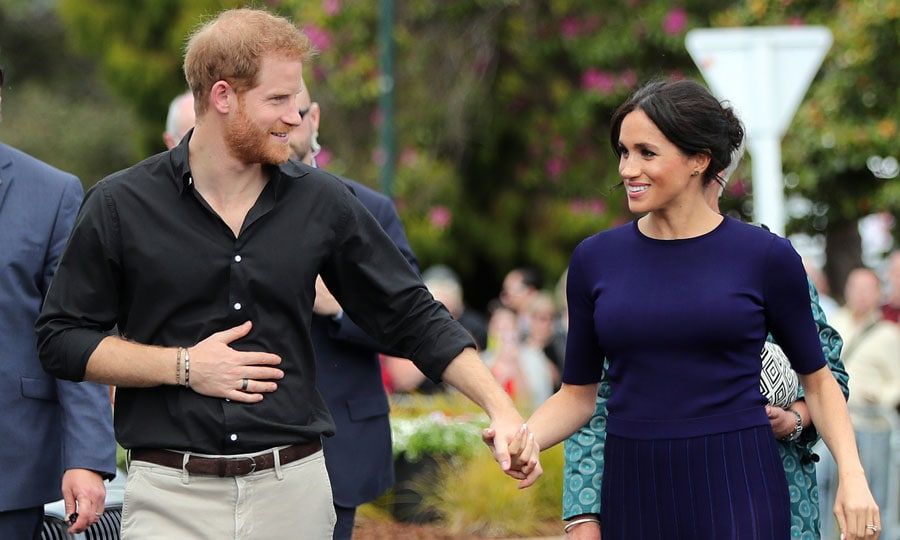 prince harry meghan markle hands