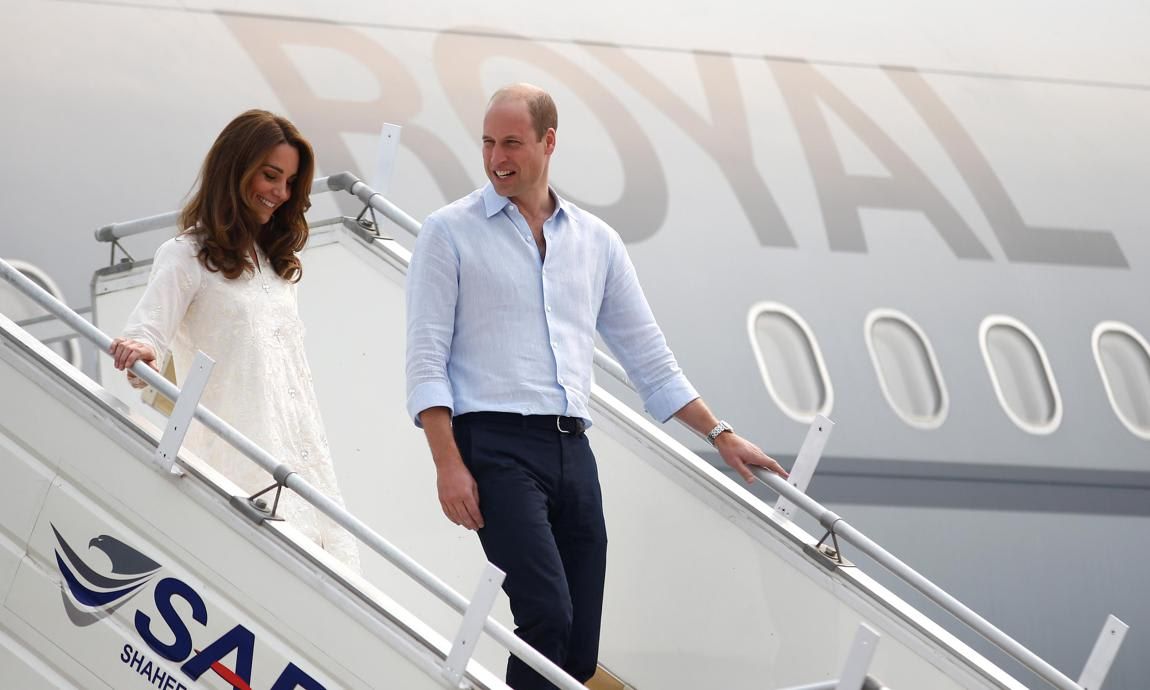 Kate Middleton, Prince William plane