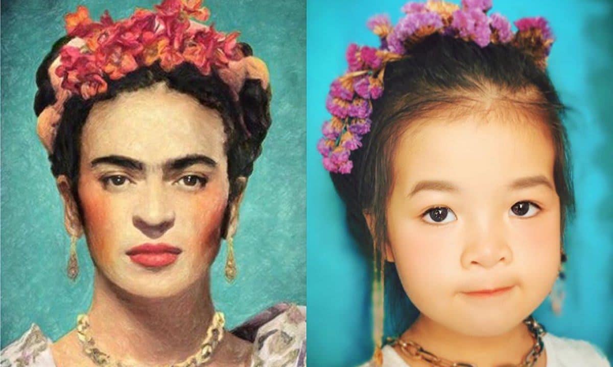 Getty Museum Challenge Frida Kahlo imitation