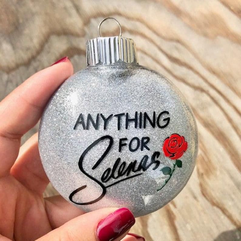 Selena Quintanilla Christmas ornament