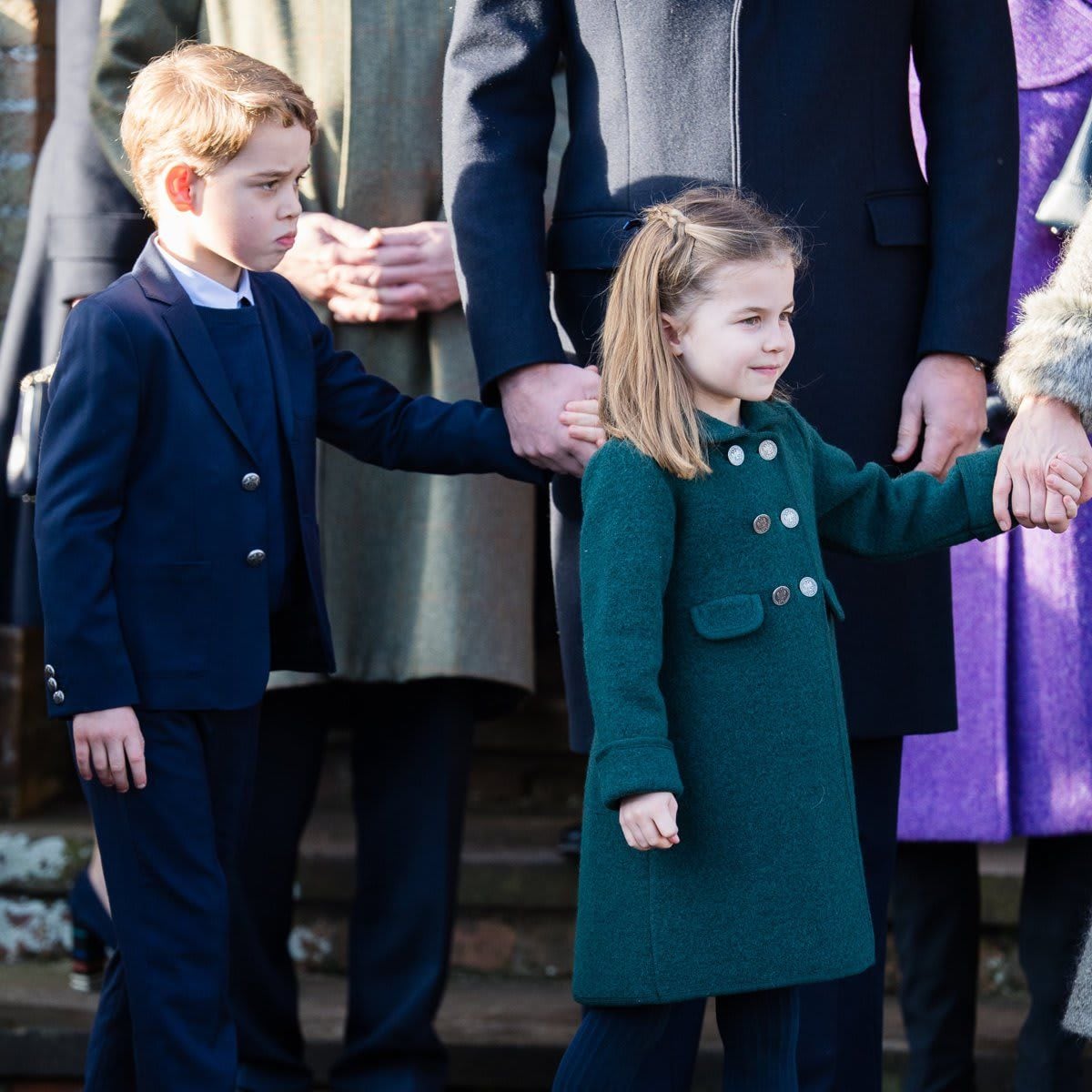 Prince George and Princess Charlotte were spotted shopping with their mom on April 19