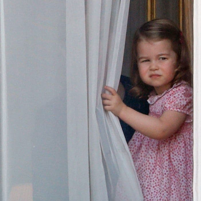 Princess Charlotte Trooping the colour