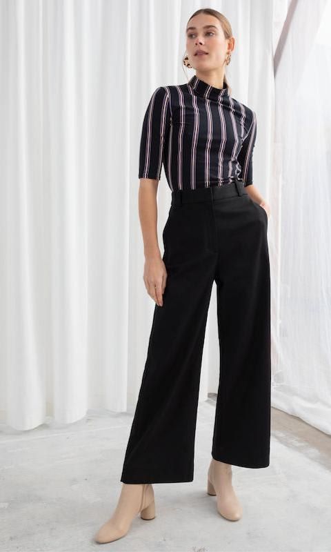 Pantalones Stretch Cotton Culotte