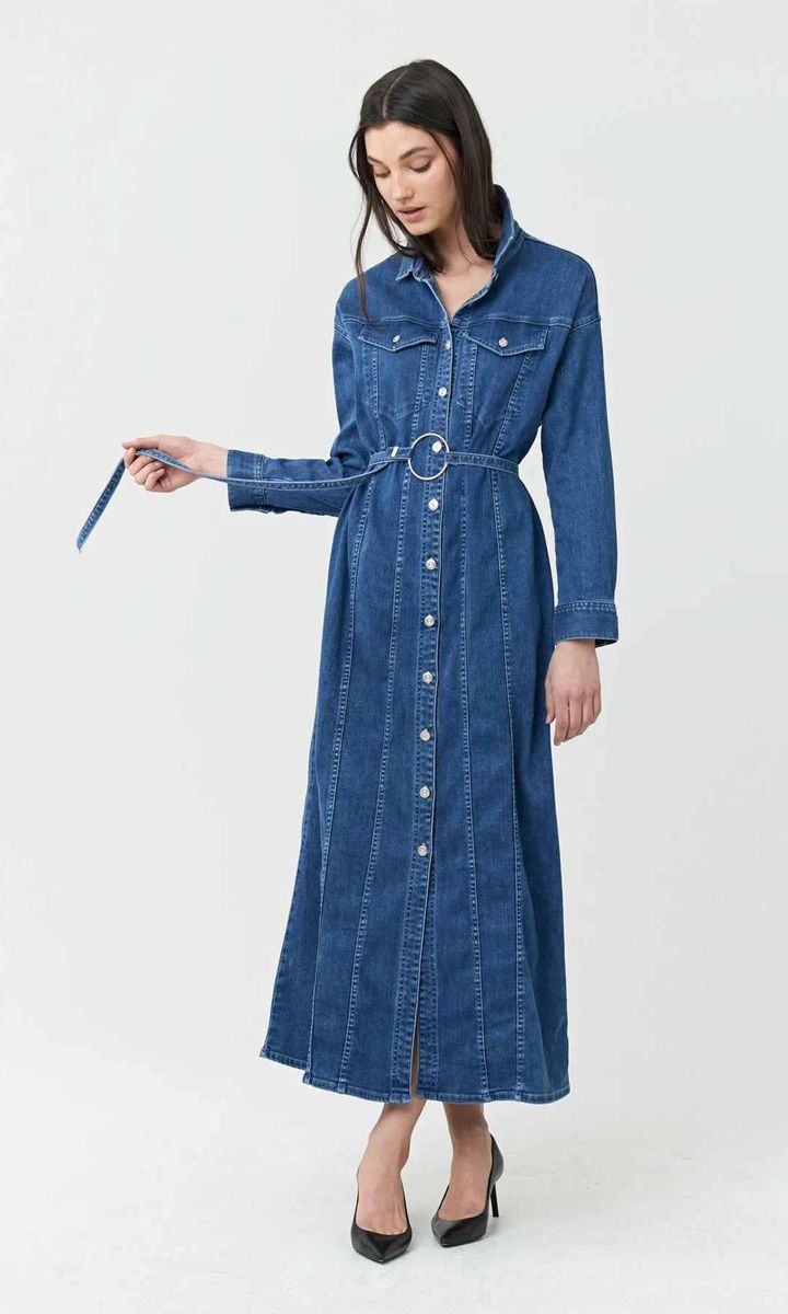 Vestido maxi en denim de Jayden