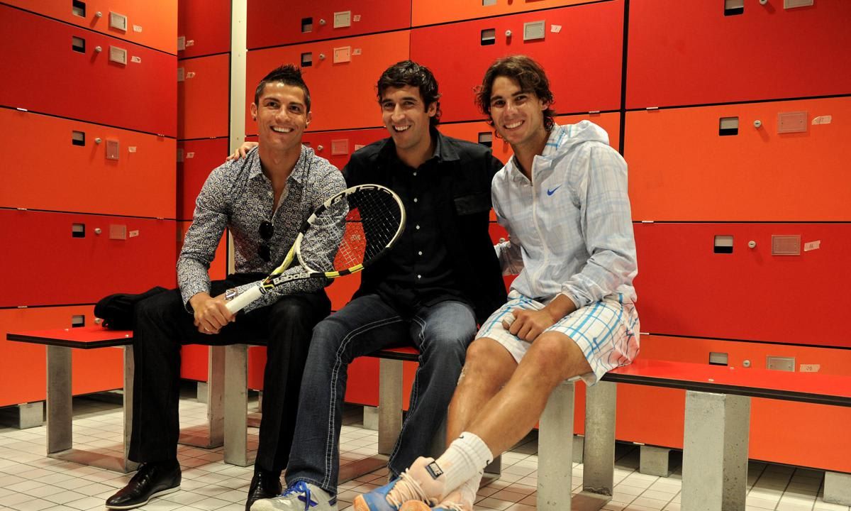 Cristiano Ronald, Raul Gonzalez and Rafa Nadal