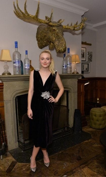 September 12: Dakota Fanning looked stunning at the <i>Brimstone</i> TIFF party hosted by GREY GOOSE Vodka and Soho House Toronto.
Photo: Stefanie Keenan/Getty Images for Grey Goose Vodka