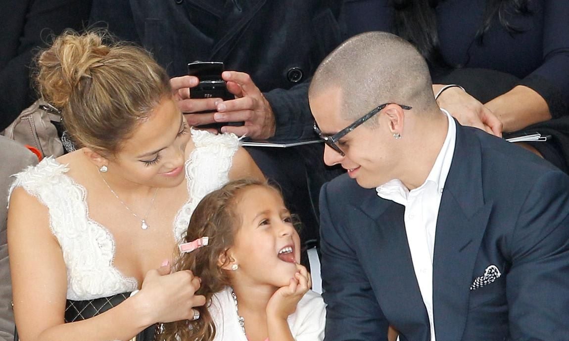 Jlo and Casper Smart with daughter Emme