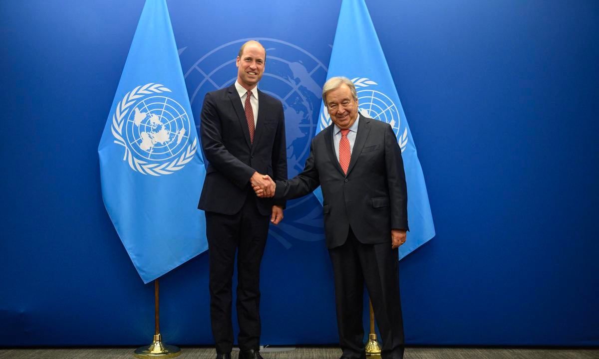 Following his visit with the Billion Oyster Project, the Prince of Wales and the UN Secretary General Antonio Guterres had a bilateral meeting.