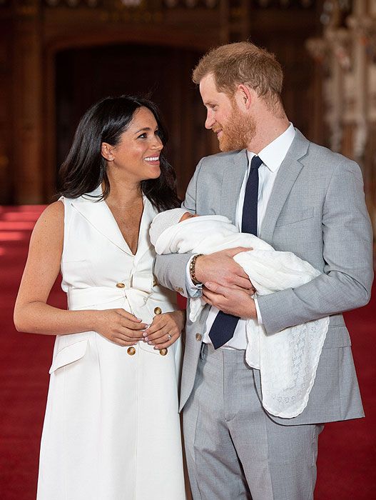 Meghan Markle and Prince Harry with baby Sussex