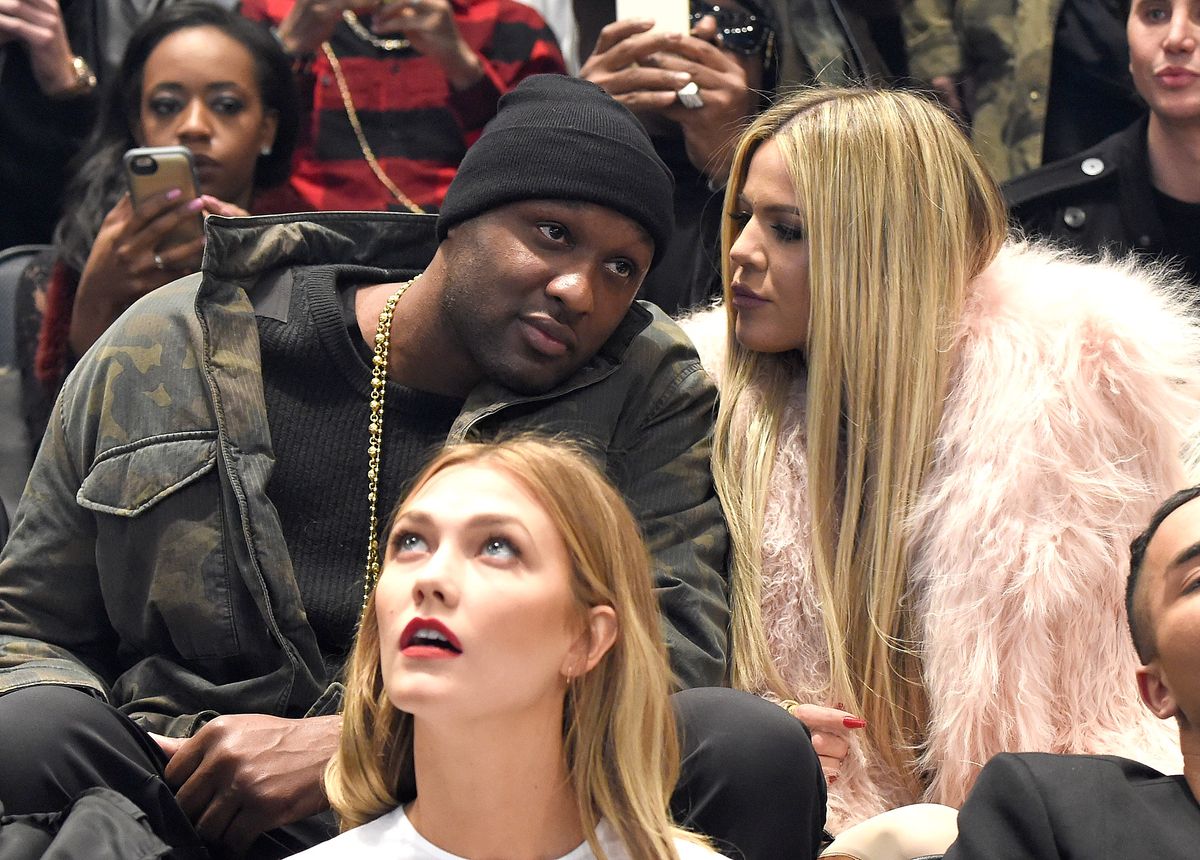 NEW YORK, NY - FEBRUARY 11:  Lamar Odom and Khloe Kardashian attend Kanye West Yeezy Season 3 at Madison Square Garden on February 11, 2016 in New York City.  (Photo by Kevin Mazur/Getty Images for Yeezy Season 3)