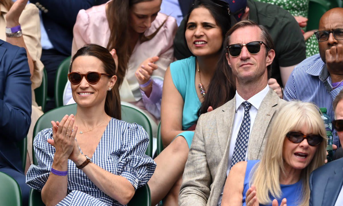 Pippa Middleton and her husband James Matthews also made an appearance on day 11 of the tennis tournament