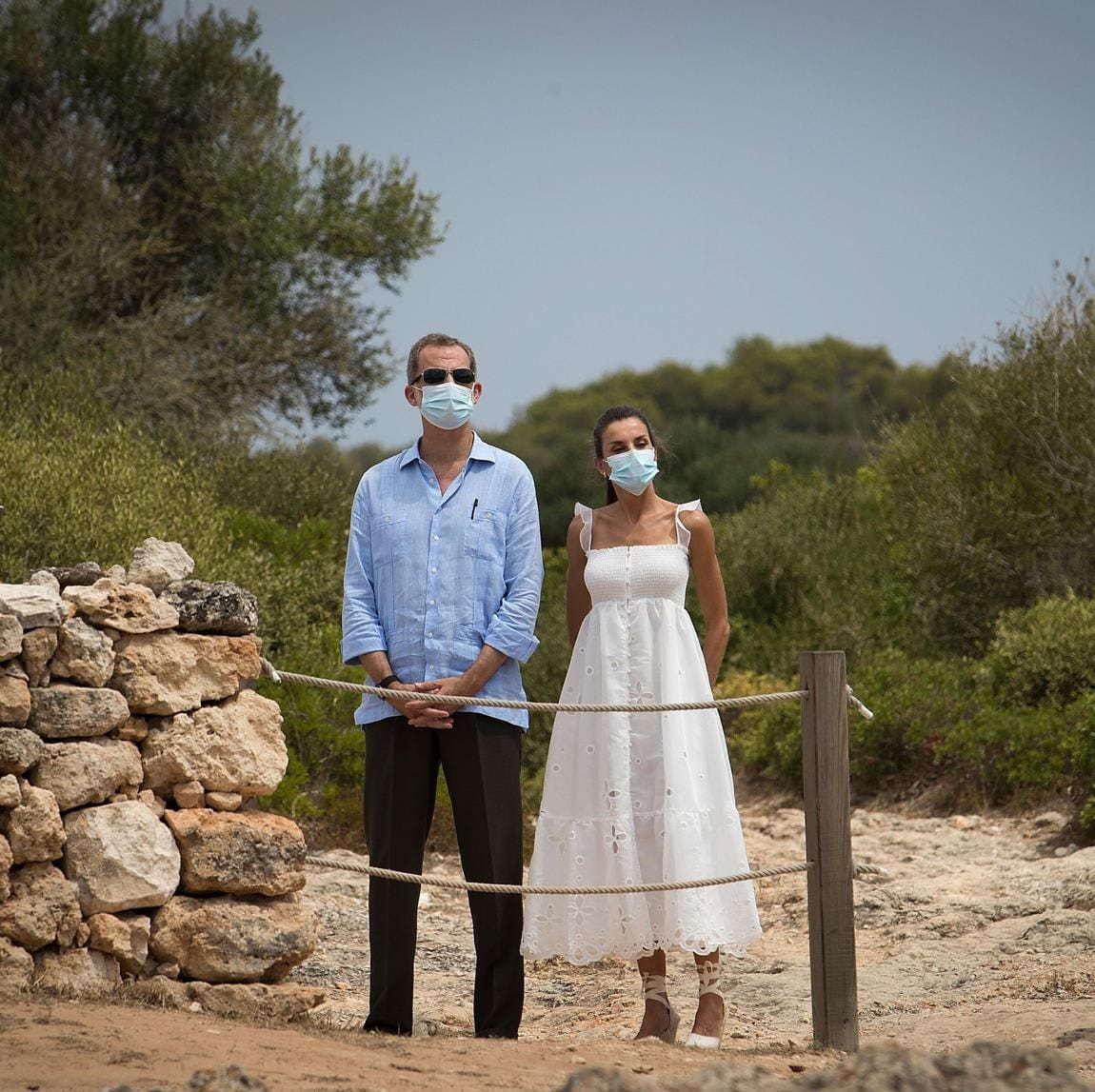 Queen Letizia and King Felipe visited Menorca during their summer holiday