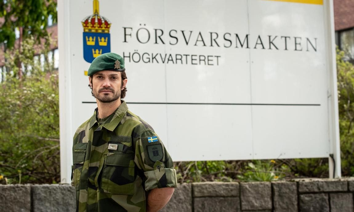 Prince Carl Philip is serving at the Swedish Armed Forces’ Headquarters