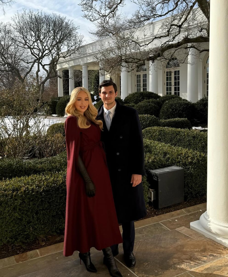 Tiffany Trump and Michael Boulos at the Presidential Inauguration