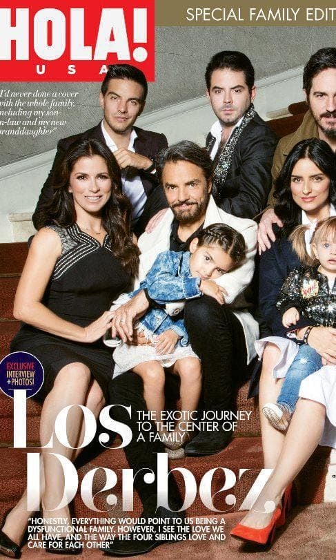 Eugenio Derbez and his family together for HOLA! USA