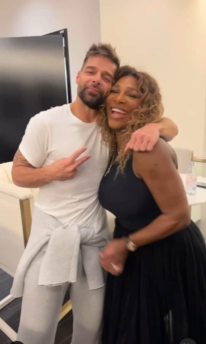 Ricky Martin and Serena Williams