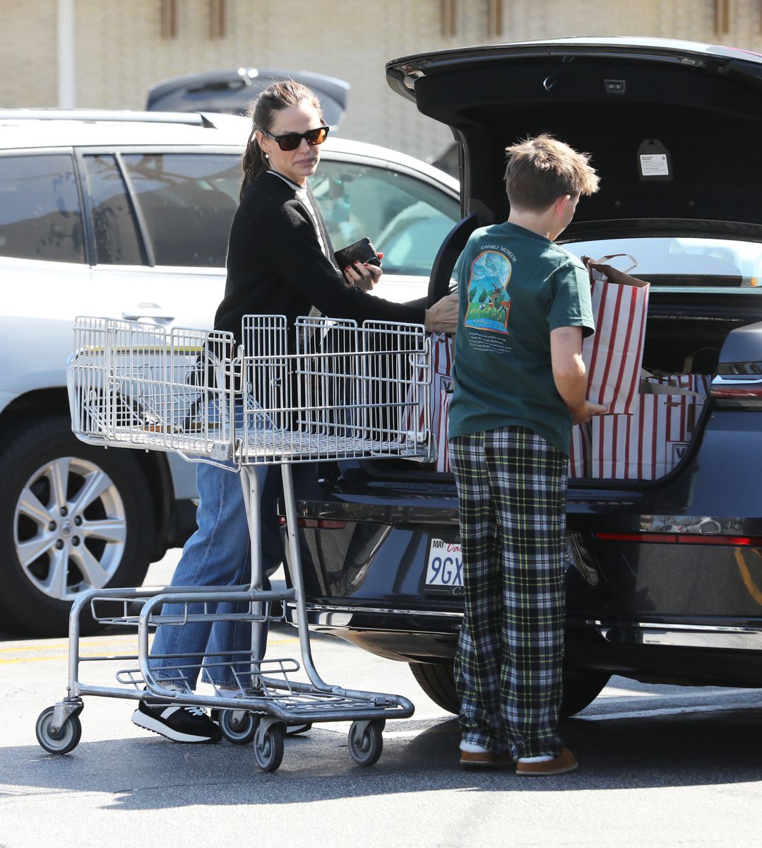 The duo was spotted stocking up on groceries in West LA