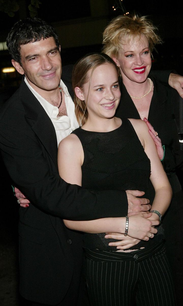 Antonio Banderas, Melanie Griffith and Dakota Johnson